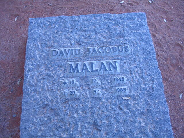 MALAN Dawid Jacobus 1949-1985