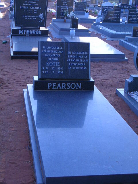 PEARSON Kotie 1907-1992