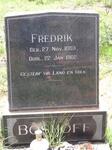 BOSHOFF Fredrik 1883-1902