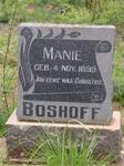 BOSHOFF Manie  1899-
