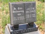 DEVENTER  Jacob Jacobus, van 1964-1989
