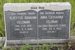 VELDMAN Albertus Abraham 1872-1948 & Anna Catharina BREYTENBACH 1883-1953