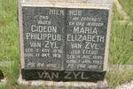 ZYL Gideon Philippus, van 1878-1971 & Maria Elizabeth ELLIS 1890-1952