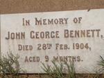BENNETT John George -1904