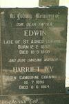 PHEBY Edwin 1892-1950 & Harriet Ivy WILLIAMS 1895-1964
