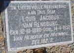 RENSBURG Louis Jacobus, van 1880-1952
