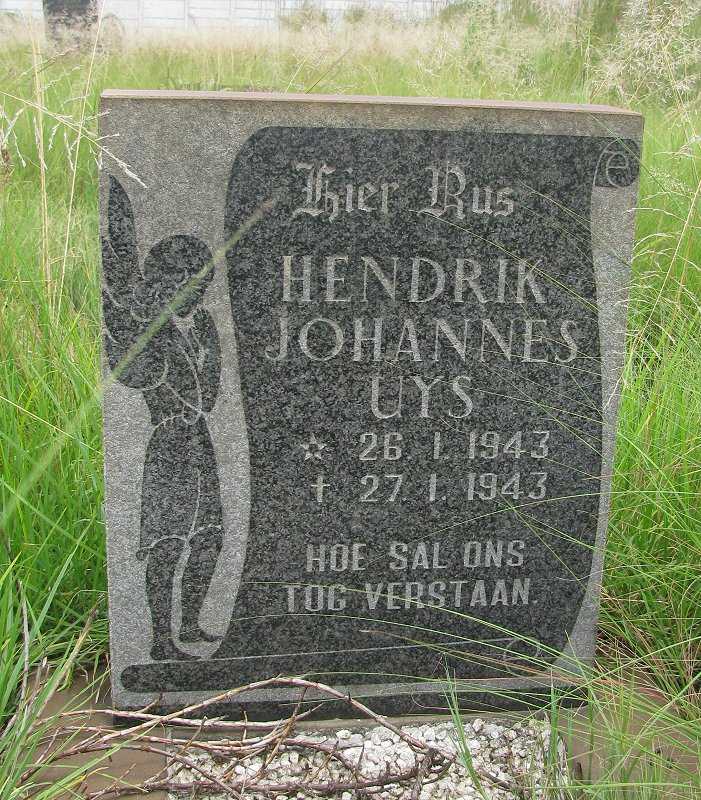 UYS Hendrik Johannes 1943-1943
