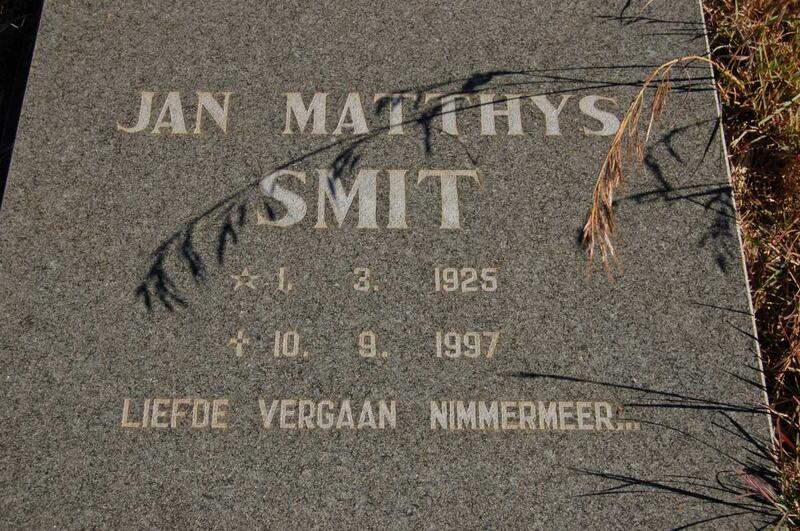 SMIT Jan Matthys 1925-1997