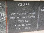 GLASS Thyra 1902-1988