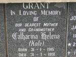 GRANT Catharina Helena 1915-1991