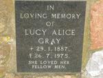 GRAY Lucy Alice 1887-1975