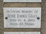 GRAY Rose Emma -1963