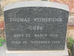 GUBB Thomas Witheridge 1908-1978