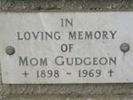 GUDGEON 1898-1969