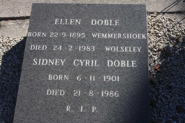 DOBLE Sidney Cyril 1901-1986 & Ellen 1895-1983