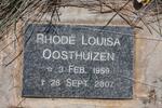 OOSTHUIZEN Rhodé Louisa 1959-2007