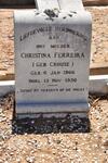 FERREIRA Christina nee CROUSE 1866-1950