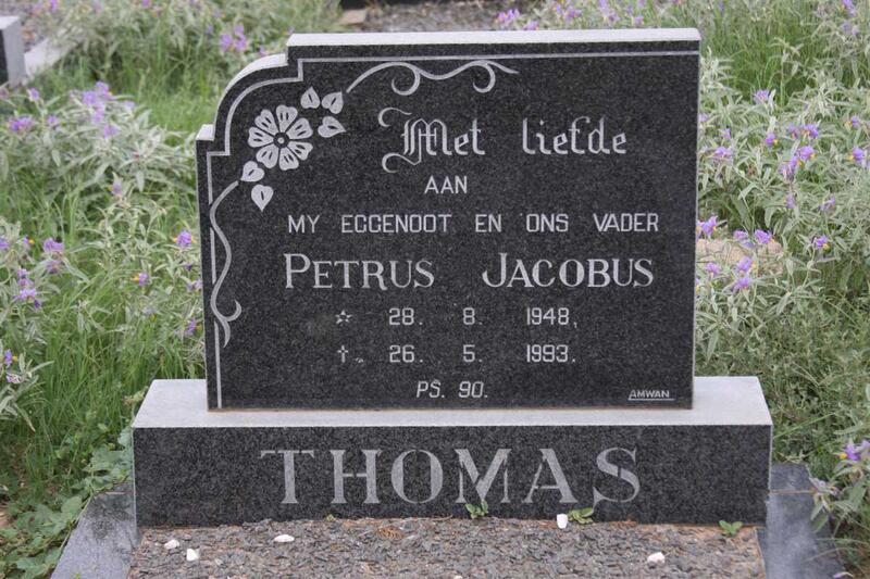 THOMAS Petrus Jacobus 1948-1993