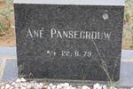 PANSEGROUW Ané 1979-1979