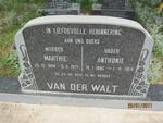 WALT Anthonie, van der 1885-1984 & Marthe 1884-1977