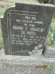 PREEZ Maria E., du 1918-1997