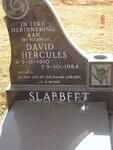 SLABBERT David Hercules 1910-1984