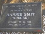 SMIT Hannie nee KRUGER 1911-1999