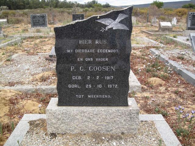 GOOSEN P.G. 1917-1972