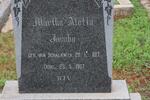 JACOBS Martha Aletta nee V. SCHALKWYK 1917-1967