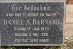 BARNARD Daniel A. 1873-1922