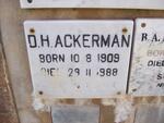 ACKERMAN D.H. 1909-1988