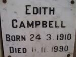 CAMPBELL Edith 1910-1990