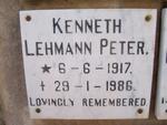 PETER Kenneth Lehmann 1917-1986