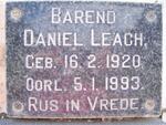 LEACH Barend Daniel 1920-1993