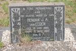 EEDEN Hendrik J.A., van 1885-1952 & Petronella Lodewika ESTERHUIZE 1891-1951
