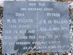VILLIERS Petrus J.B., de 1876-1966 & Dina M. BOTES 1888-1958