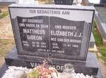 STADEN Mattheus Gideon, van 1962-2004 & Elizabeth J.J.  VAN DER MERWE 1965-