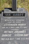 AARDT Petrus Johannes Dirkse Steenkamp, van 1947-1947 :: VAN AARDT Gertruida Maria 1947-1947