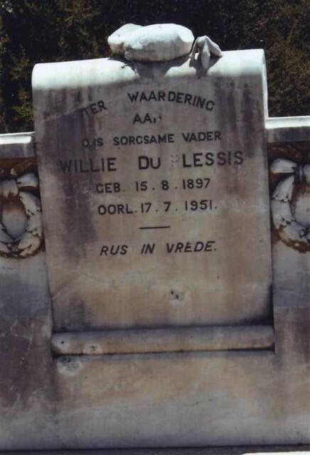 PLESSIS Willie, du 1897-1951