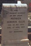 ELLIS Patrick Hendrik 1874-1947