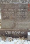VOLSCHENK Christoffel H. 1883-1963 & Helena B. CRAFFORD 1889-1956