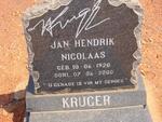 KRUGER Jan Hendrik Nicolaas 1920-2000