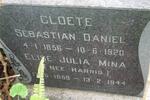 CLOETE Sebastiaan Daniel 1856-1920 & Elise Julia Mina HARRIS 1859-1944