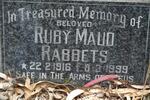RABBETS Ruby Maud 1916-1999