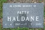 HALDANE Patty 1910-2002