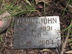 JOHN David 1931-2004