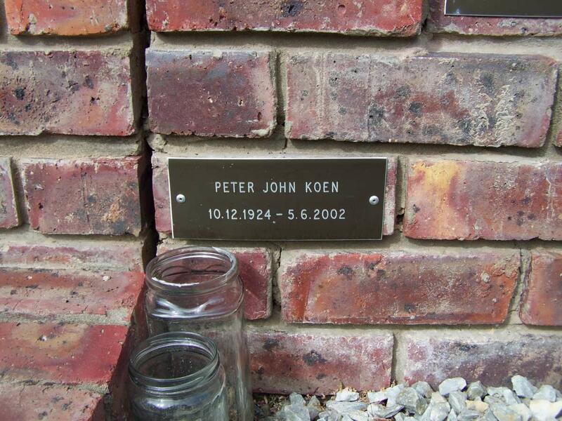 KOEN Peter John 1924-2002