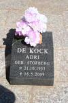 KOCK Adri, de nee STOFBERG 1933-2009