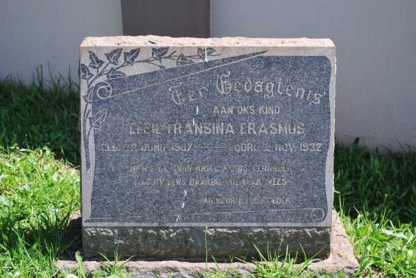 ERASMUS Elsie Fransina 1907-1932