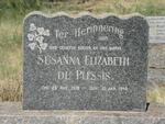 PLESSIS Susanna Elizabeth, du 1918-1949